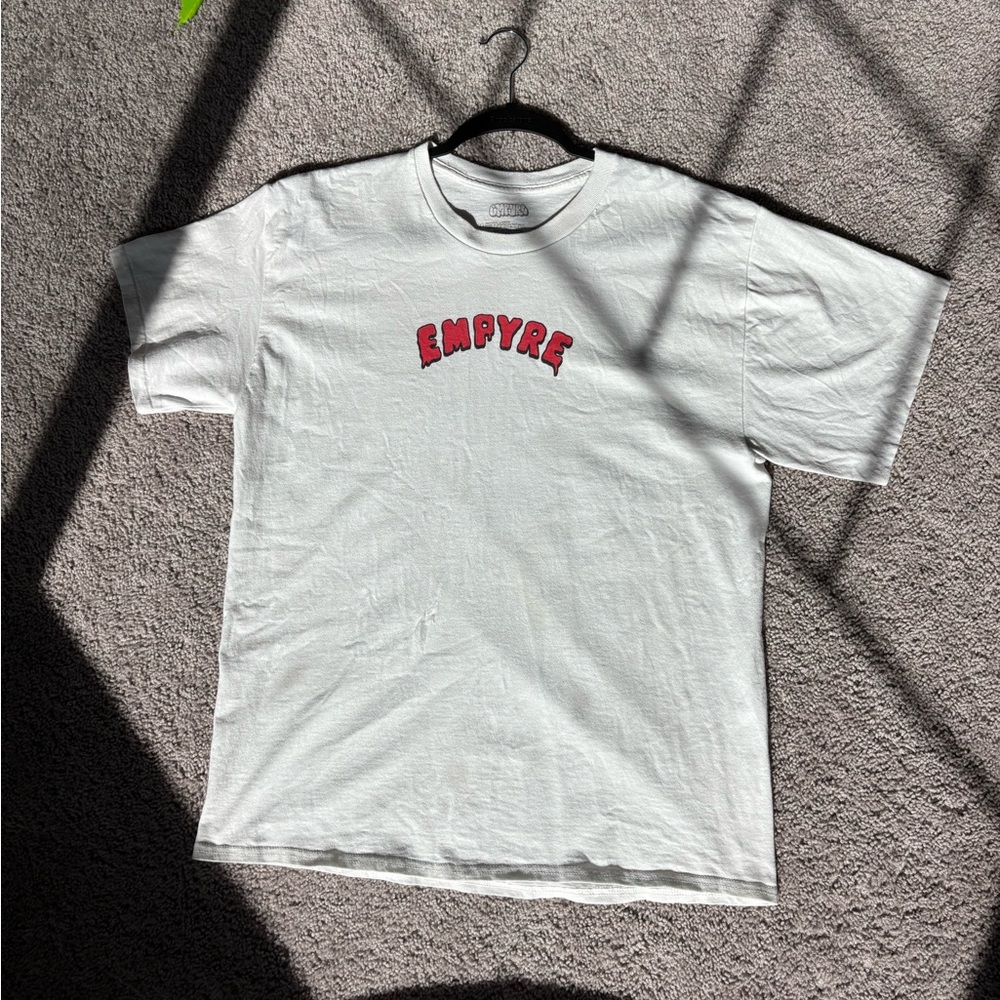 Empyre White T-Shirt with Red Logo